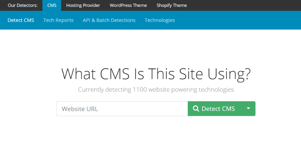 Kiểm tra website bằng whatcms 