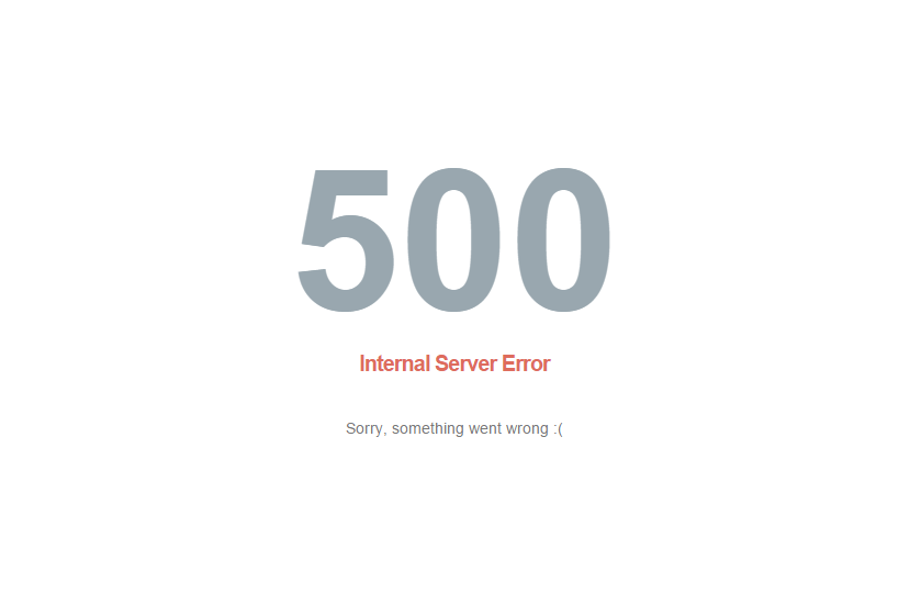 500 Internal Server Error 500 Internal Server Error
