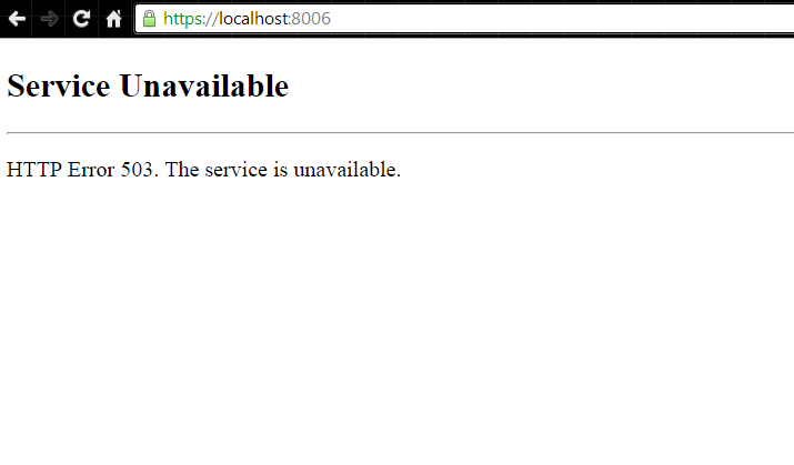 503 Service Unavailable 503 Service Unavailable