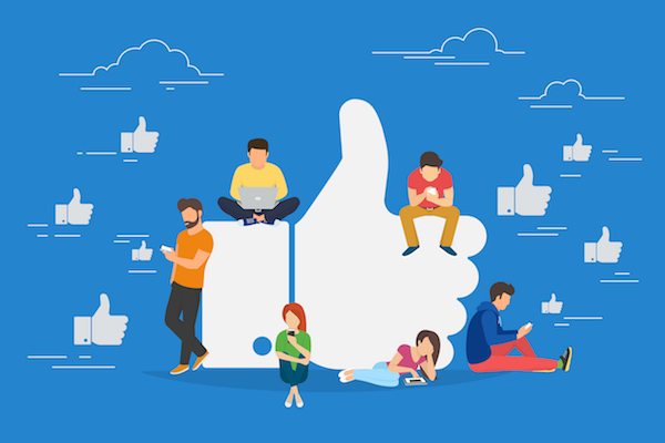 Người dùng tương tác trên Facobook