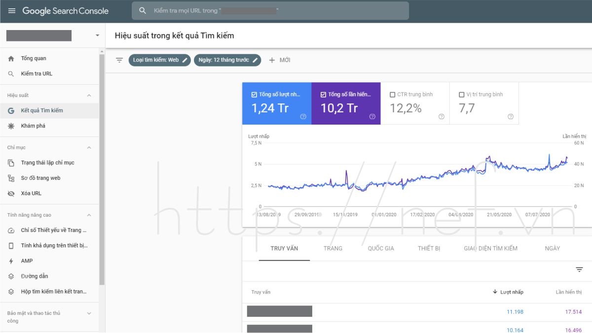 Cài đặt Google Search Console